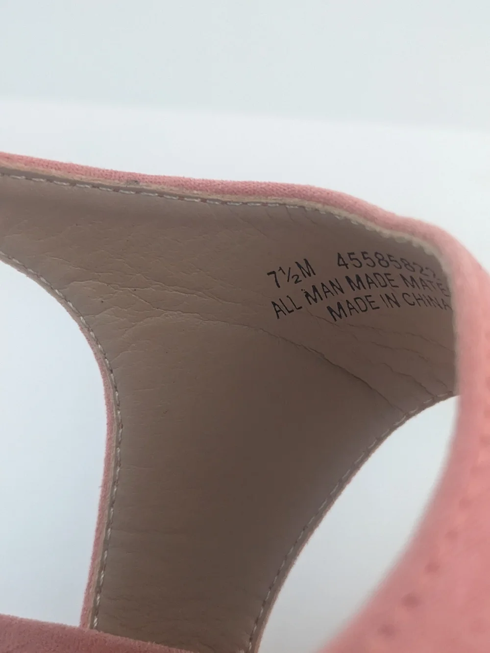 C Est 1946 NWOT Women's Coral Faux Suede Wedge Sandals 7.5